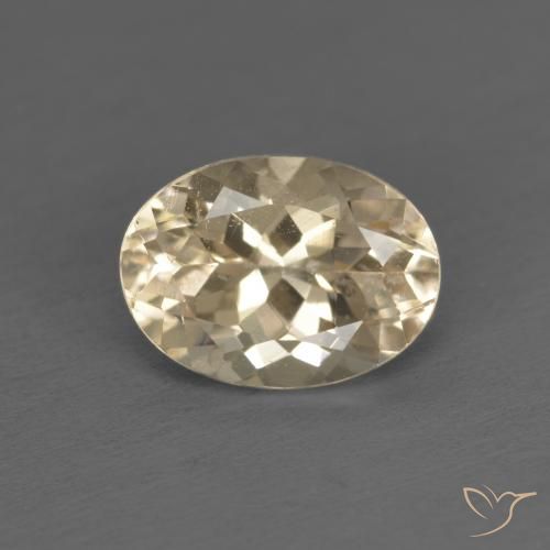 1.29ct Natürlicher hellgolden Morganit, Oval, VS