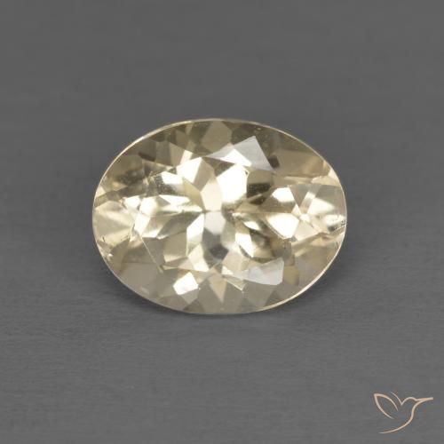 1.17ct Natürlicher hellgolden Morganit, Oval, VVS-VS
