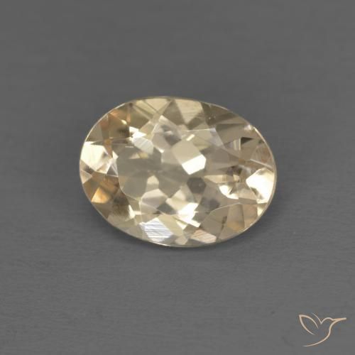 9,17 ctw natürlicher hellgolden Morganit, Oval, VVS-VS