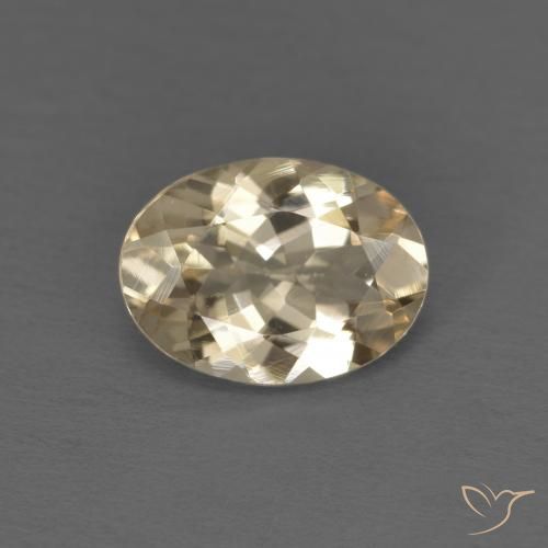 0.96ct Natürlicher Hell Gold Morganit, Oval, VVS-VS