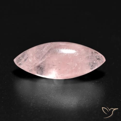 3.91ct Natürlicher Helles Korallenrosa Morganit, Marquise, Lichtdurchlässig