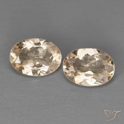 1.73 ct natürliche hellorange Morganit-Edelsteine, Oval, VS