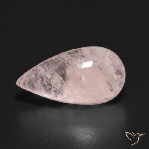 9,17 ctw natürlicher hellrose-rosa Morganit, Birnenform, Transparent