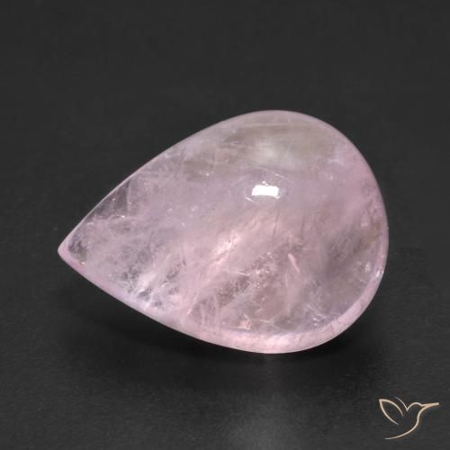 9,17 ctw natürlicher hellrosa Morganit, Birnenform, Transparent