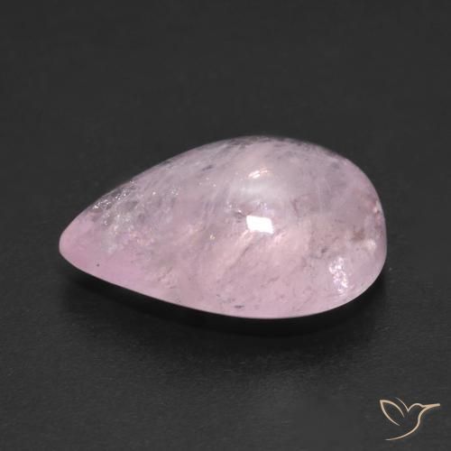 9,17 ctw natürlicher hellrosa Morganit, Birnenform, Transparent