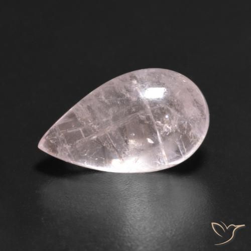 3.65ct Natürlicher rose-rosa Morganit, Birnenform, Transparent