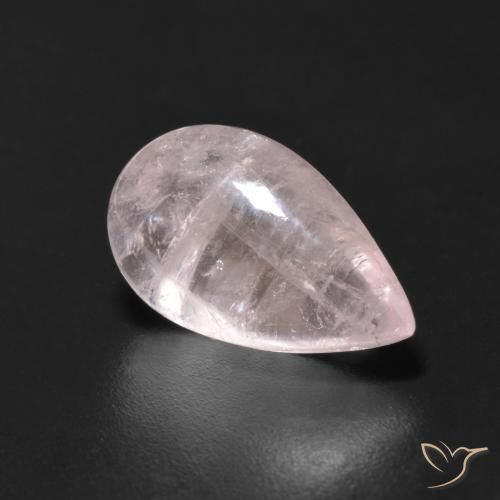 9,17 ctw natürlicher rose-rosa Morganit, Birnenform, Transparent