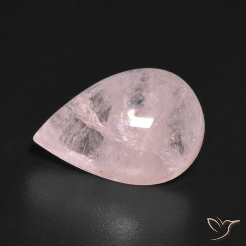 3.72ct Natürlicher Flamingorosa Morganit, Birnenform, Transparent