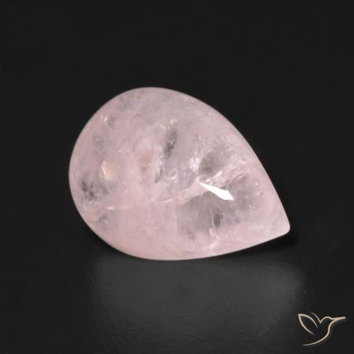 9,17 ctw natürlicher Flamingorosa Morganit, Birnenform, Transparent