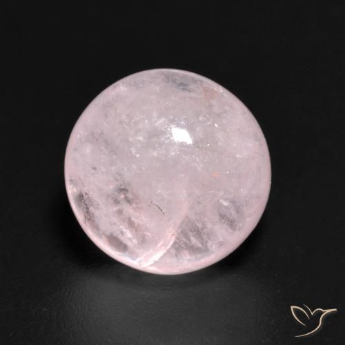 3.36ct Natürlicher rose-rosa Morganit, Runden, Lichtdurchlässig