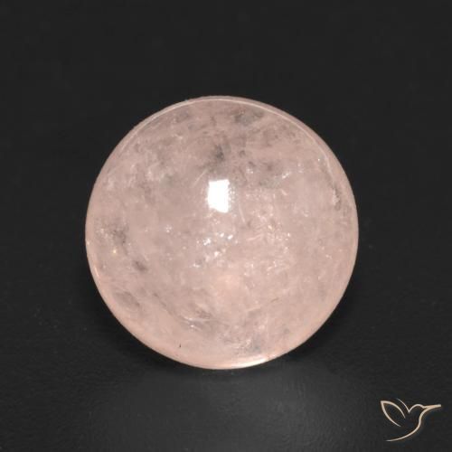 3.11ct Natürlicher Lachs-rosa Morganit, Runden, Lichtdurchlässig