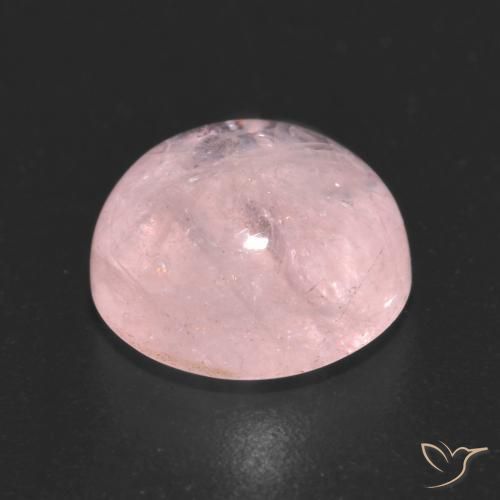 9,17 ctw natürlicher Korallenrosa Morganit, Runden, Transparent