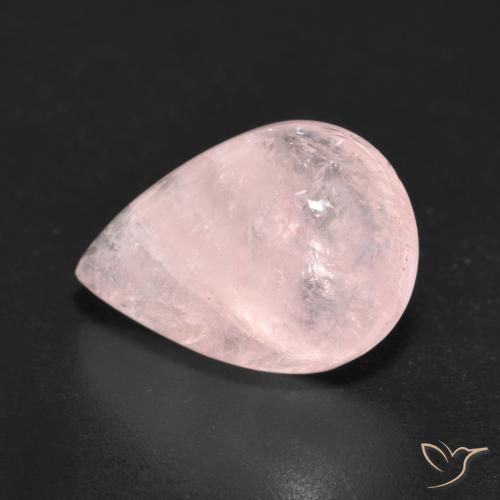 9,17 ctw natürlicher Flamingorosa Morganit, Birnenform, Transparent