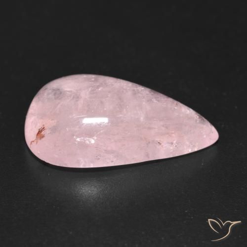 9,17 ctw natürlicher Mittel-Hellrosa Morganit, Birnenform, Transparent