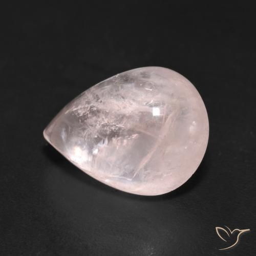 3.77ct Natürlicher hellrosa Morganit, Birnenform, Transparent