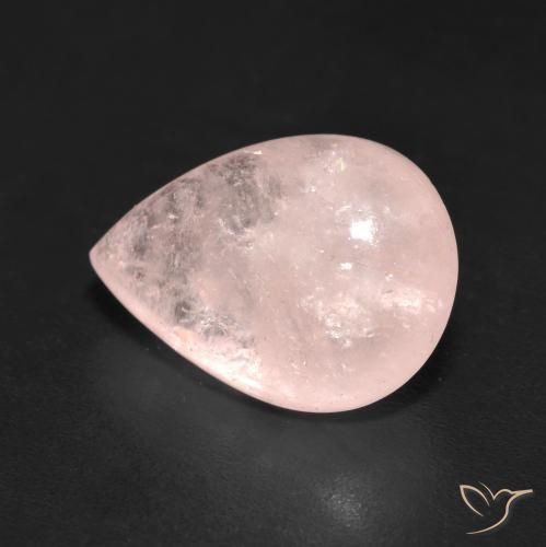 4.86ct Natürlicher Flamingorosa Morganit, Birnenform, Lichtdurchlässig