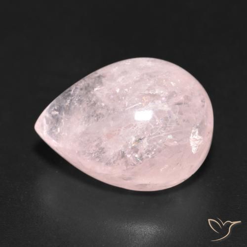 10.51ct Natürlicher hellrosa Morganit, Birnenform, Lichtdurchlässig