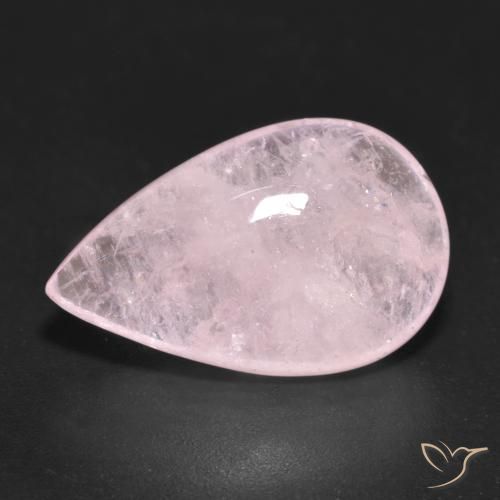 10.80ct Natürlicher rose-rosa Morganit, Birnenform, Lichtdurchlässig