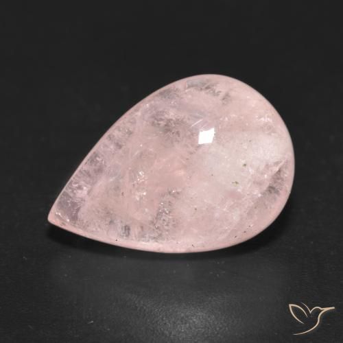 7.00ct Natürlicher Mittelrosa Morganit, Birnenform, Lichtdurchlässig