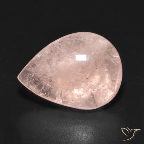 6.51ct Natürlicher Flamingorosa Morganit, Birnenform, Transparent
