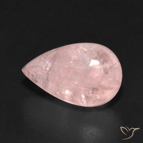 4.94ct Natürlicher Helles Korallenrosa Morganit, Birnenform, Transparent