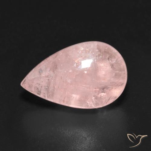 9,17 ctw natürlicher Helles Korallenrosa Morganit, Birnenform, Transparent