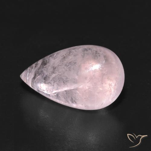 9,17 ctw natürlicher Mittel-Hellrosa Morganit, Birnenform, Transparent