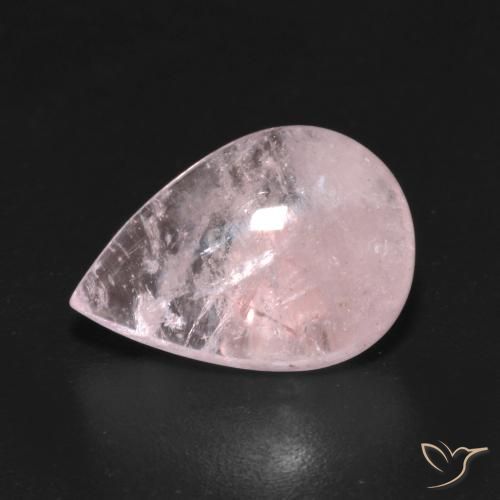 4.45ct Natürlicher rose-rosa Morganit, Birnenform, Transparent