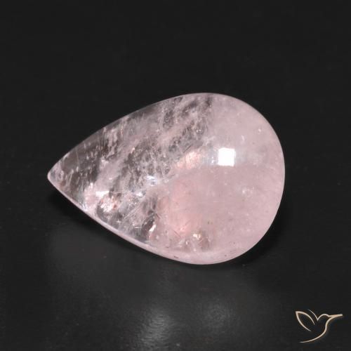 9,17 ctw natürlicher rose-rosa Morganit, Birnenform, Transparent