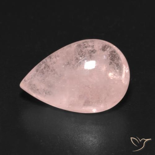 5.66ct Natürlicher hellrose-rosa Morganit, Birnenform, Transparent