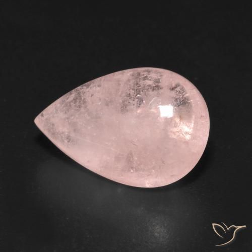 9,17 ctw natürlicher hellrose-rosa Morganit, Birnenform, Transparent