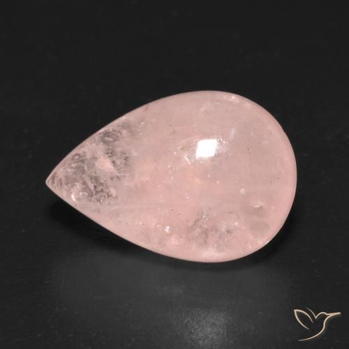 5.86ct Natürlicher Mittelrosa Morganit, Birnenform, Transparent