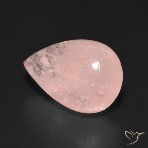 9,17 ctw natürlicher Mittelrosa Morganit, Birnenform, Transparent