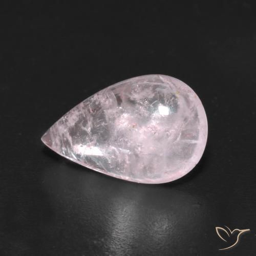 2.26ct Natürlicher hellrosa Morganit, Birnenform, Transparent