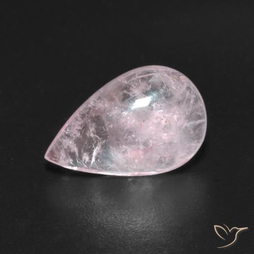 9,17 ctw natürlicher hellrosa Morganit, Birnenform, Transparent