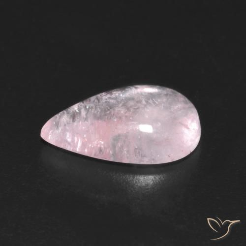 9,17 ctw natürlicher hellrosa Morganit, Birnenform, Transparent