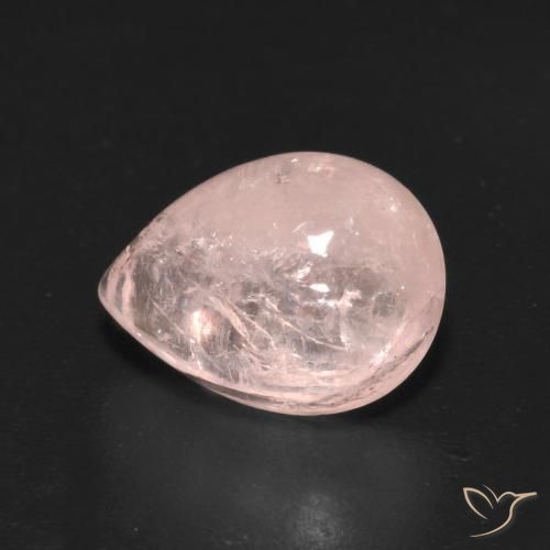 9,17 ctw natürlicher Helles Korallenrosa Morganit, Birnenform, Transparent