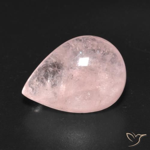 5.08ct Natürlicher hellrosa Morganit, Birnenform, Transparent