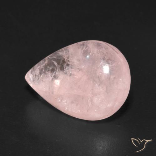 9,17 ctw natürlicher hellrosa Morganit, Birnenform, Transparent