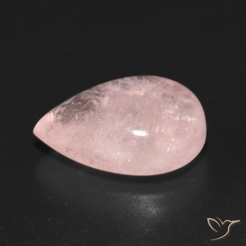 9,17 ctw natürlicher hellrosa Morganit, Birnenform, Transparent