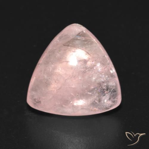 3.62ct Natürlicher Mittelrosa Morganit, Trillion, Transparent