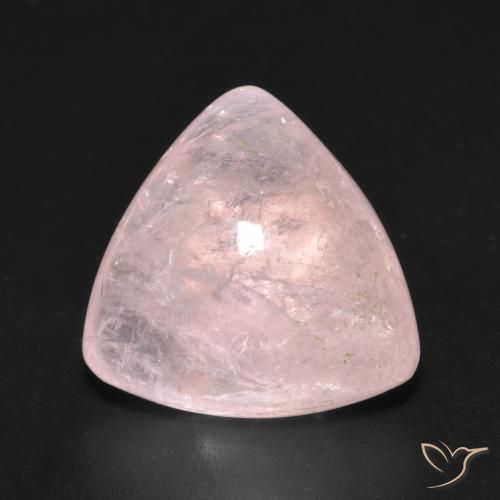 6.66ct Natürlicher Mittelrosa Morganit, Trillion, Transparent