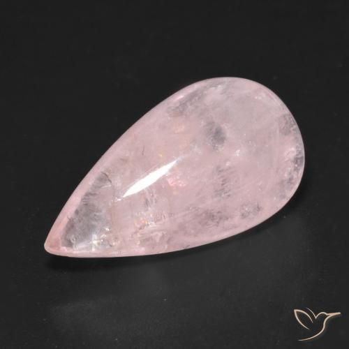 9.32ct Natürlicher rose-rosa Morganit, Birnenform, Transparent