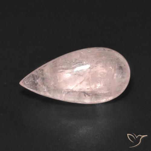 4.26ct Natürlicher hellrosa Morganit, Birnenform, Transparent