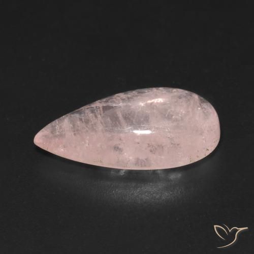 9,17 ctw natürlicher hellrosa Morganit, Birnenform, Transparent