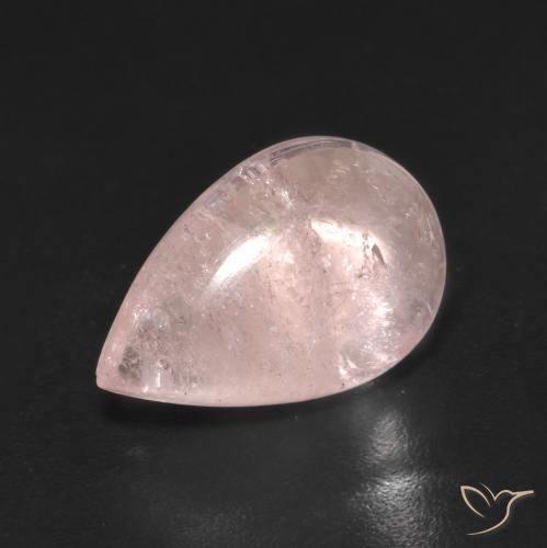 9,17 ctw natürlicher hellrose-rosa Morganit, Birnenform, Transparent