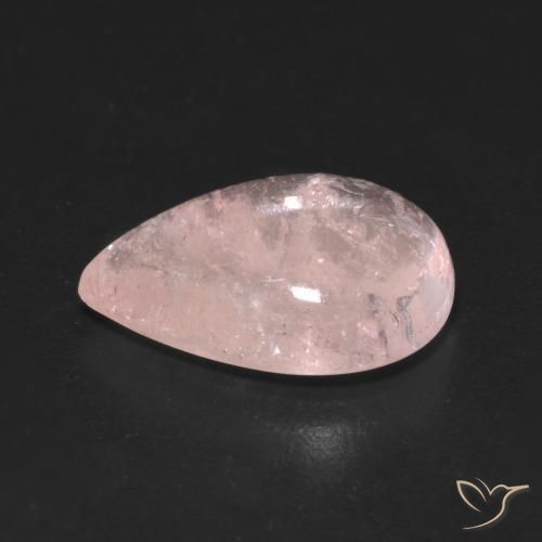 9,17 ctw natürlicher hellrose-rosa Morganit, Birnenform, Transparent