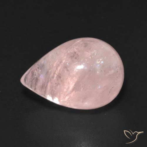 6.83ct Natürlicher Korallenrosa Morganit, Birnenform, Transparent