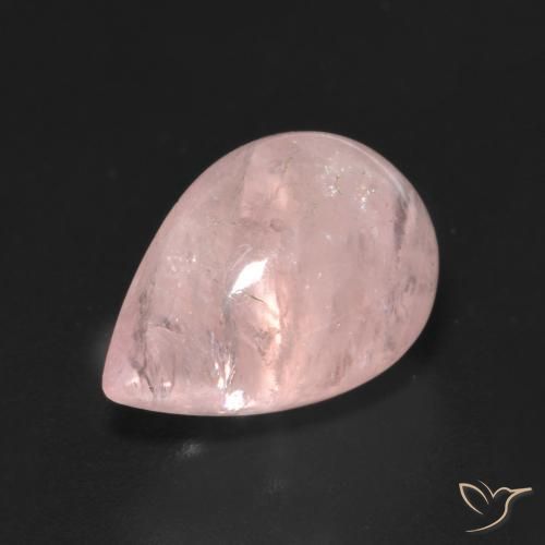 9,17 ctw natürlicher Korallenrosa Morganit, Birnenform, Transparent