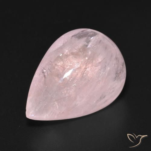 9,17 ctw natürlicher Mittel-Hellrosa Morganit, Birnenform, Transparent